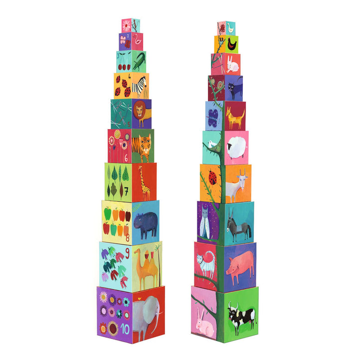 Djeco Stacking Cubes – Nature &amp; Animals