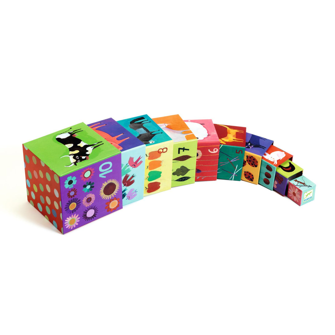 Djeco Stacking Cubes – Nature &amp; Animals