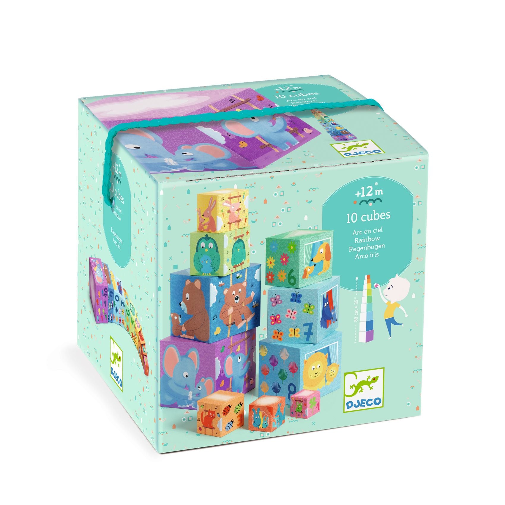 Djeco Stacking Cubes – Rainbow