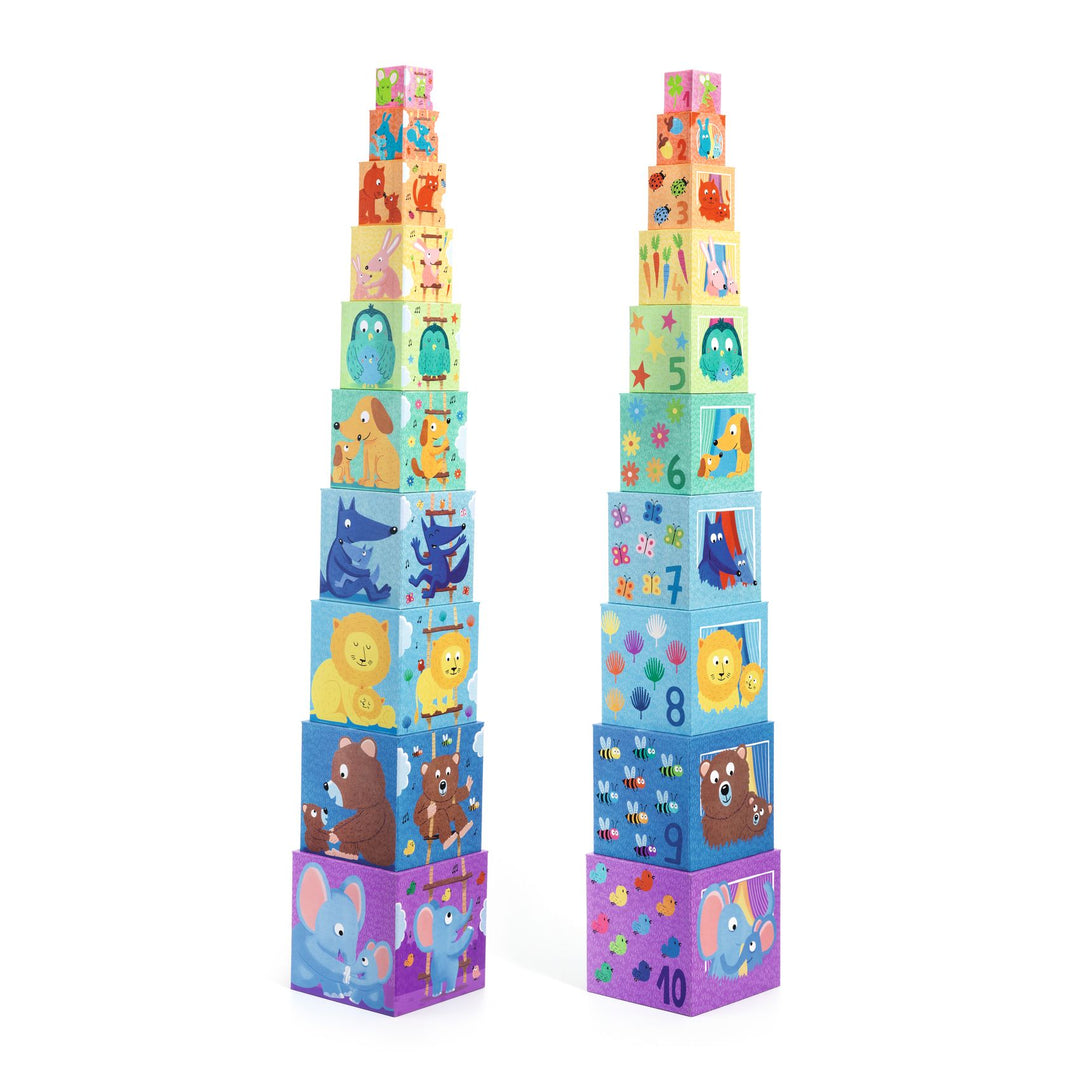 Djeco Stacking Cubes – Rainbow