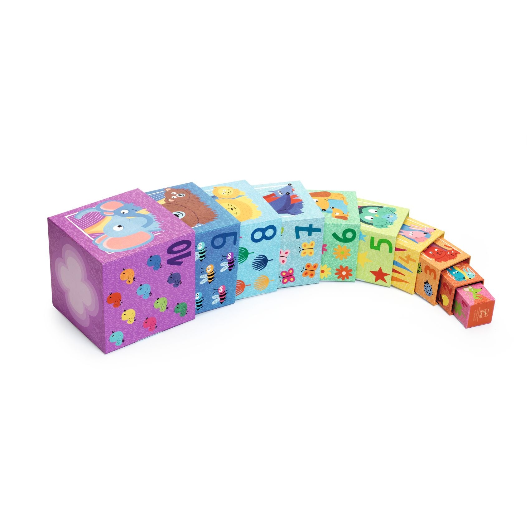 Djeco Stacking Cubes – Rainbow