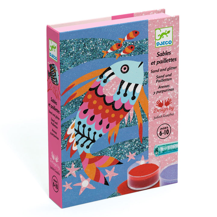 Djeco Fish Rainbows Glitter &amp; Sand Art