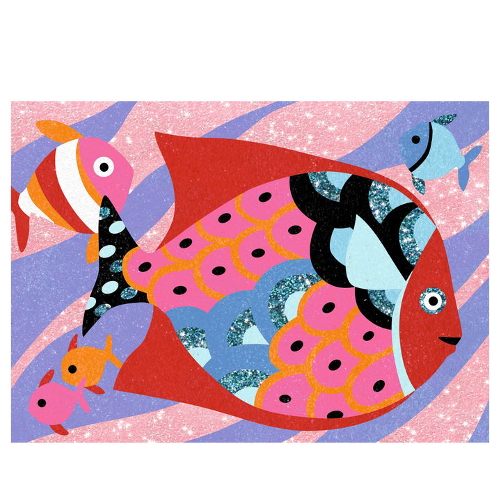 Djeco Fish Rainbows Glitter &amp; Sand Art