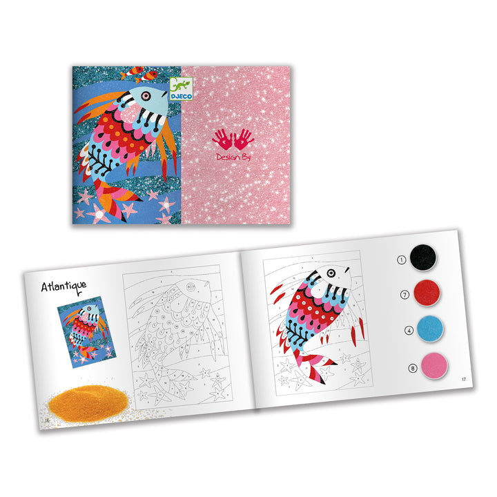 Djeco Fish Rainbows Glitter &amp; Sand Art