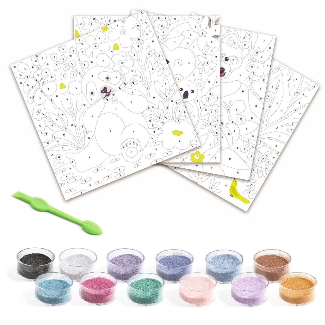 Djeco Coloured Sand Art – Velvety Paws