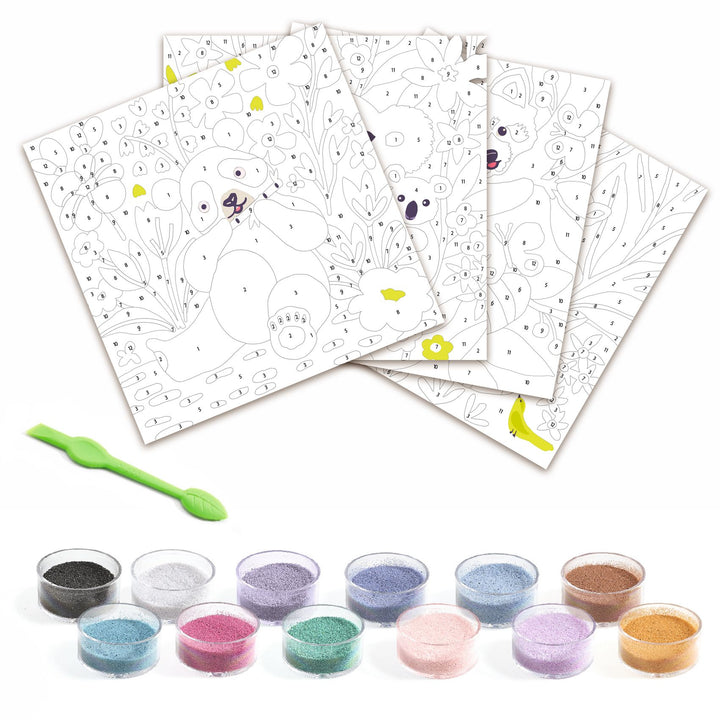 Djeco Coloured Sand Art – Velvety Paws
