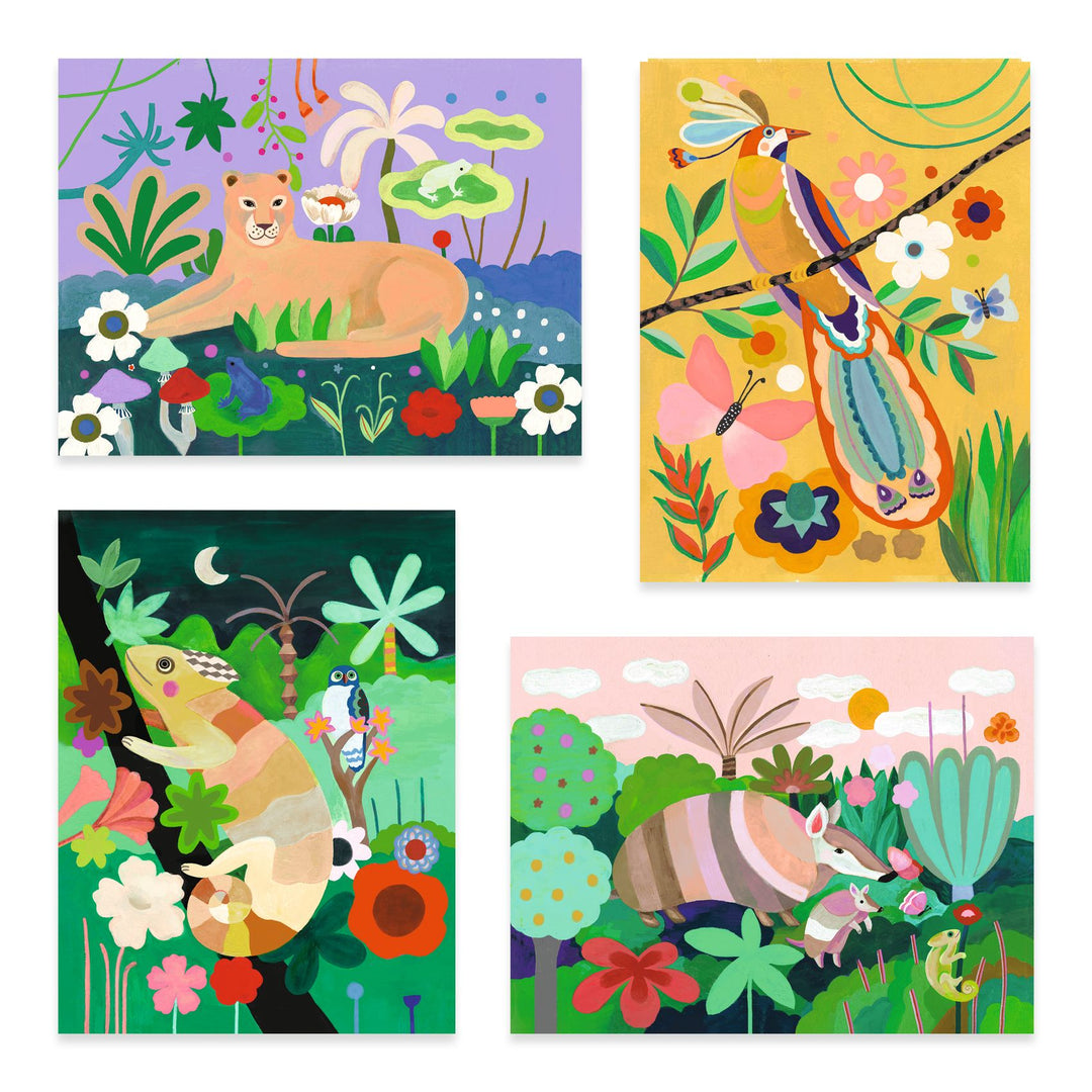 Djeco 3D Painting – Tropical Forest