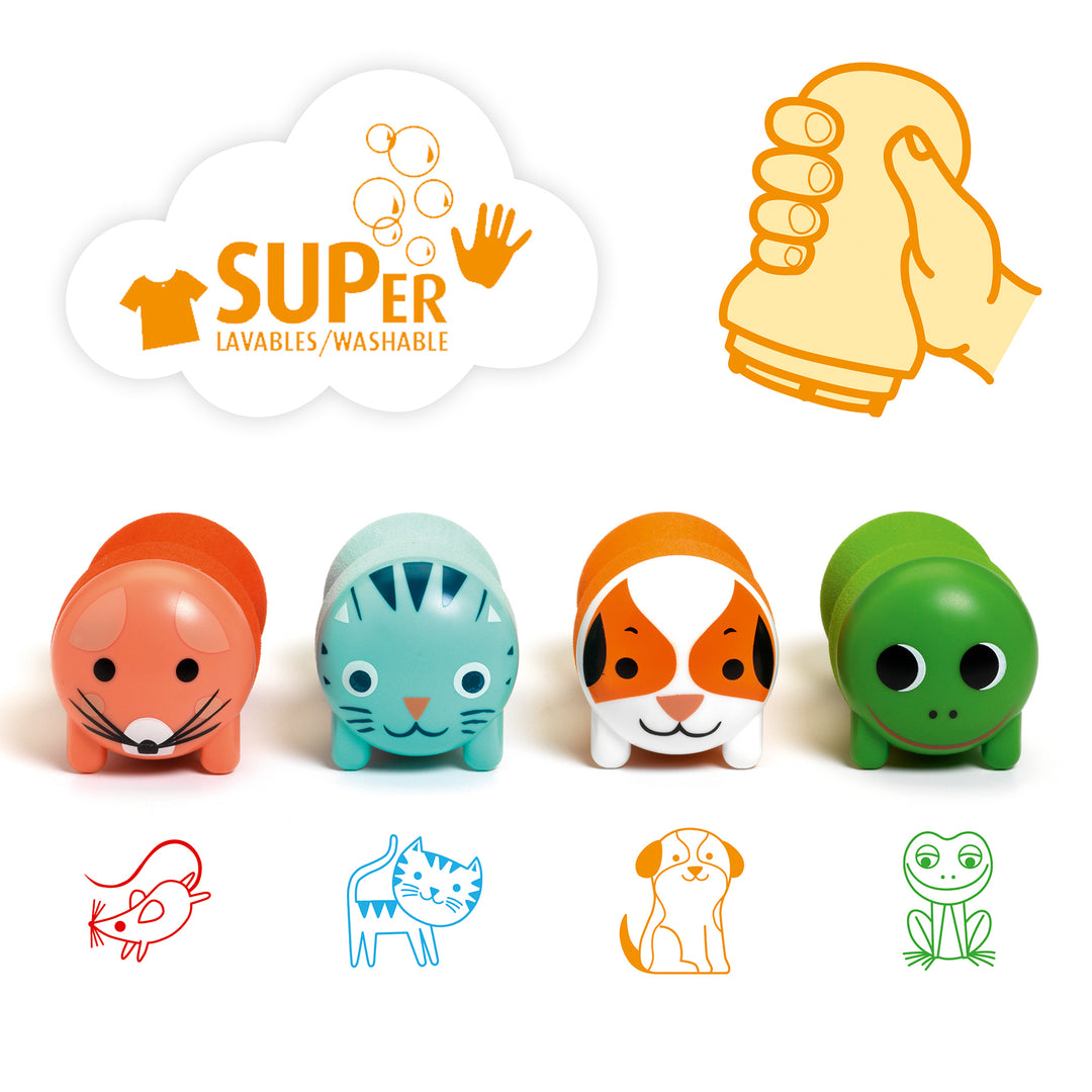 Djeco Stamps for Little Ones – Garden Animal