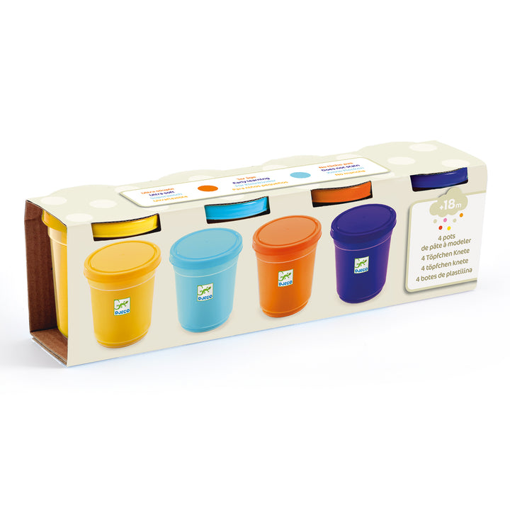 Djeco Natural Modelling Play Dough – Set of 4