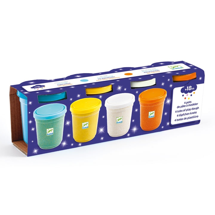 Djeco Glitter Modelling Play Dough – Set of 4