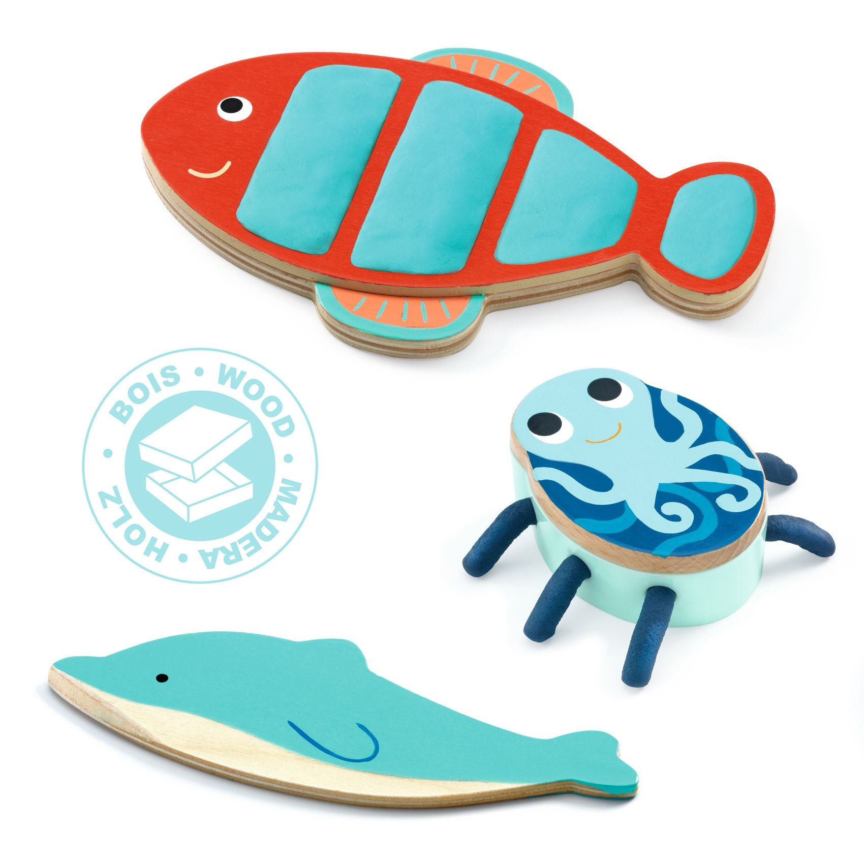 Djeco Play Dough Set – My Sea Creatures