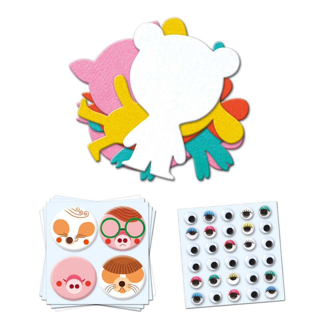 Djeco Create with Stickers – I Love Animals