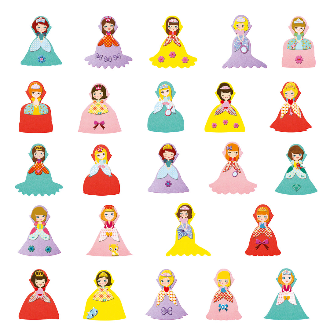 Djeco Create with Stickers – I Love Princesses