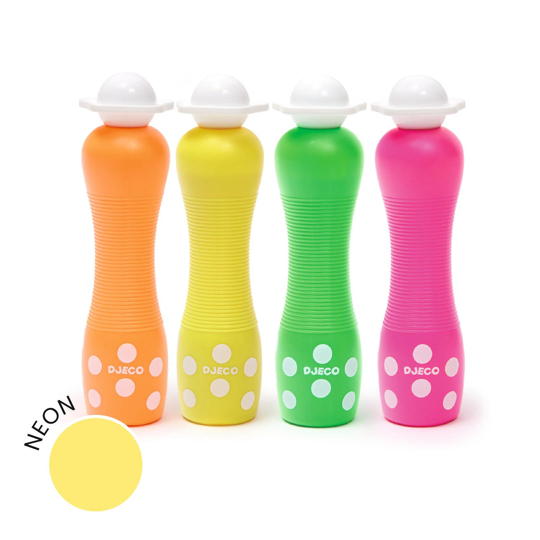 Djeco Large Neon Dot Markers – Set of 4