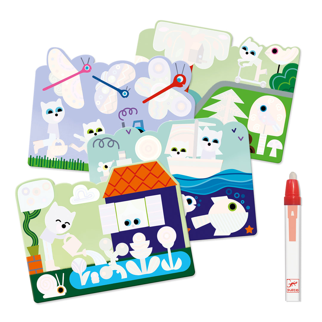 Djeco Water Magic Colouring Set – Hidden In The Garden