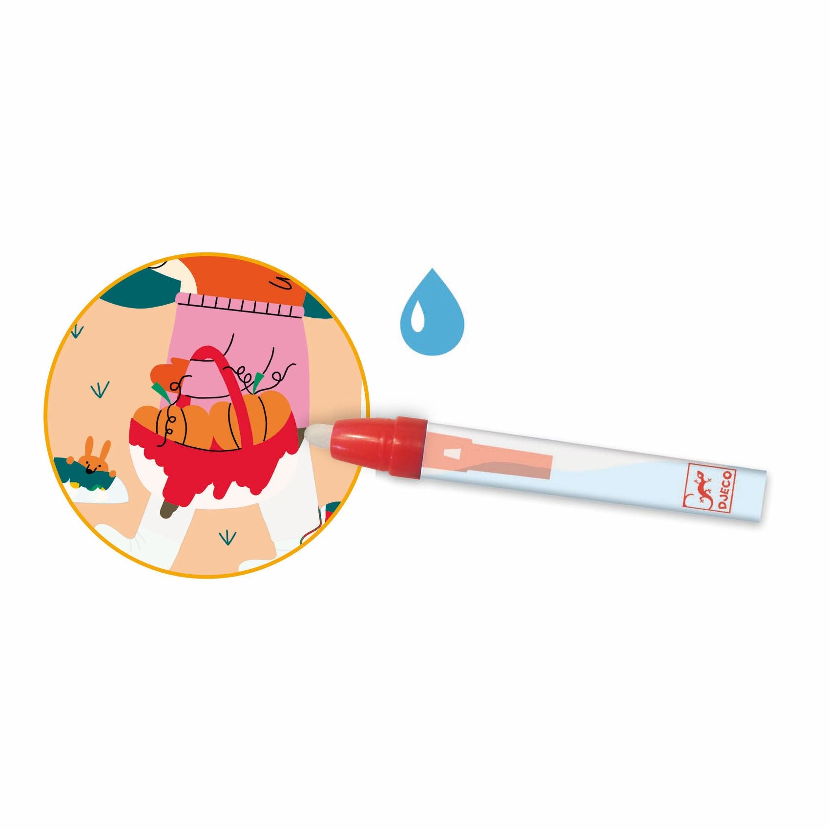 Djeco Water Magic Colouring Set – Four Seasons