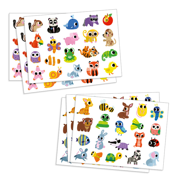 Djeco Big Stickers For Toddlers – Baby Animals