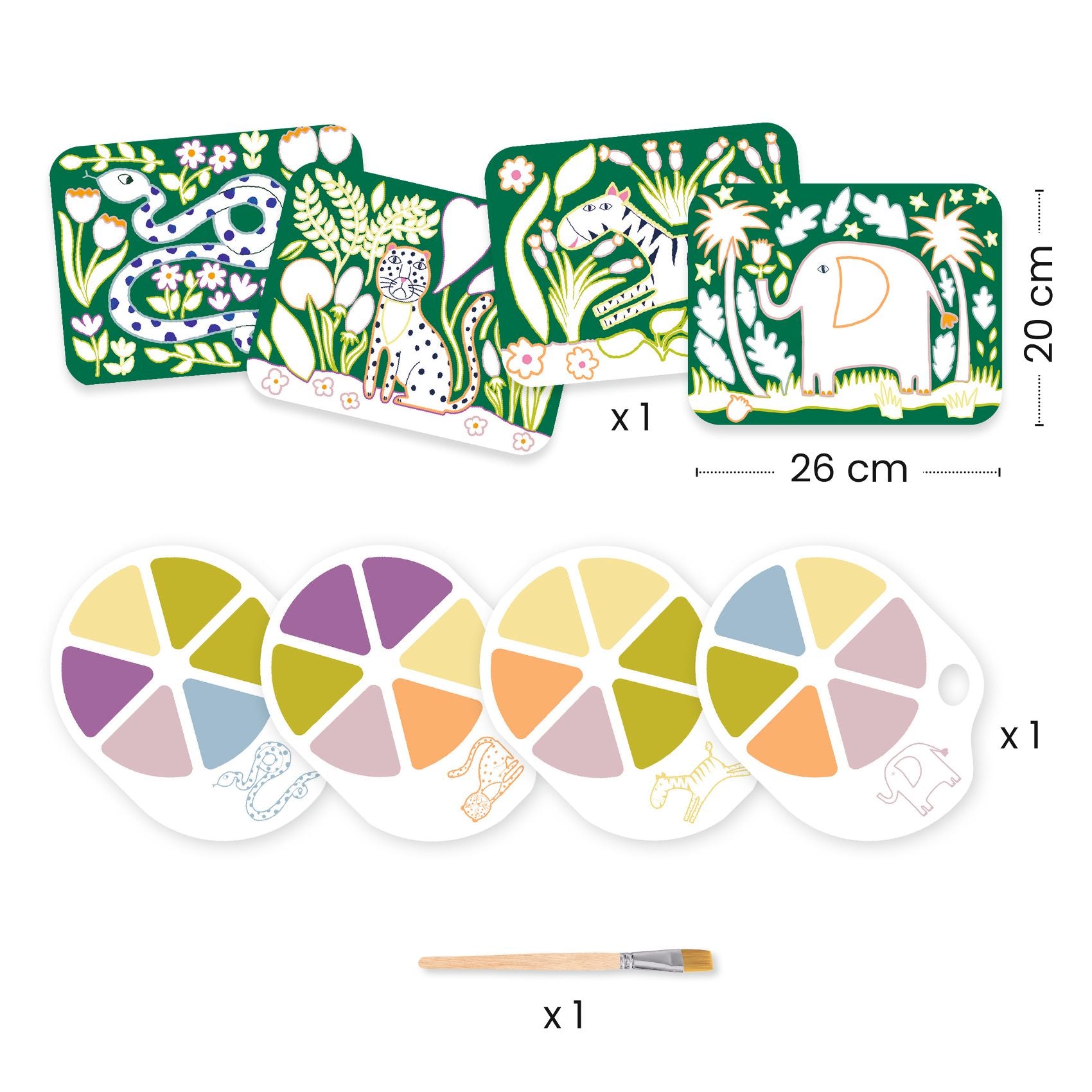 Djeco Palette Painting – Wild Ones