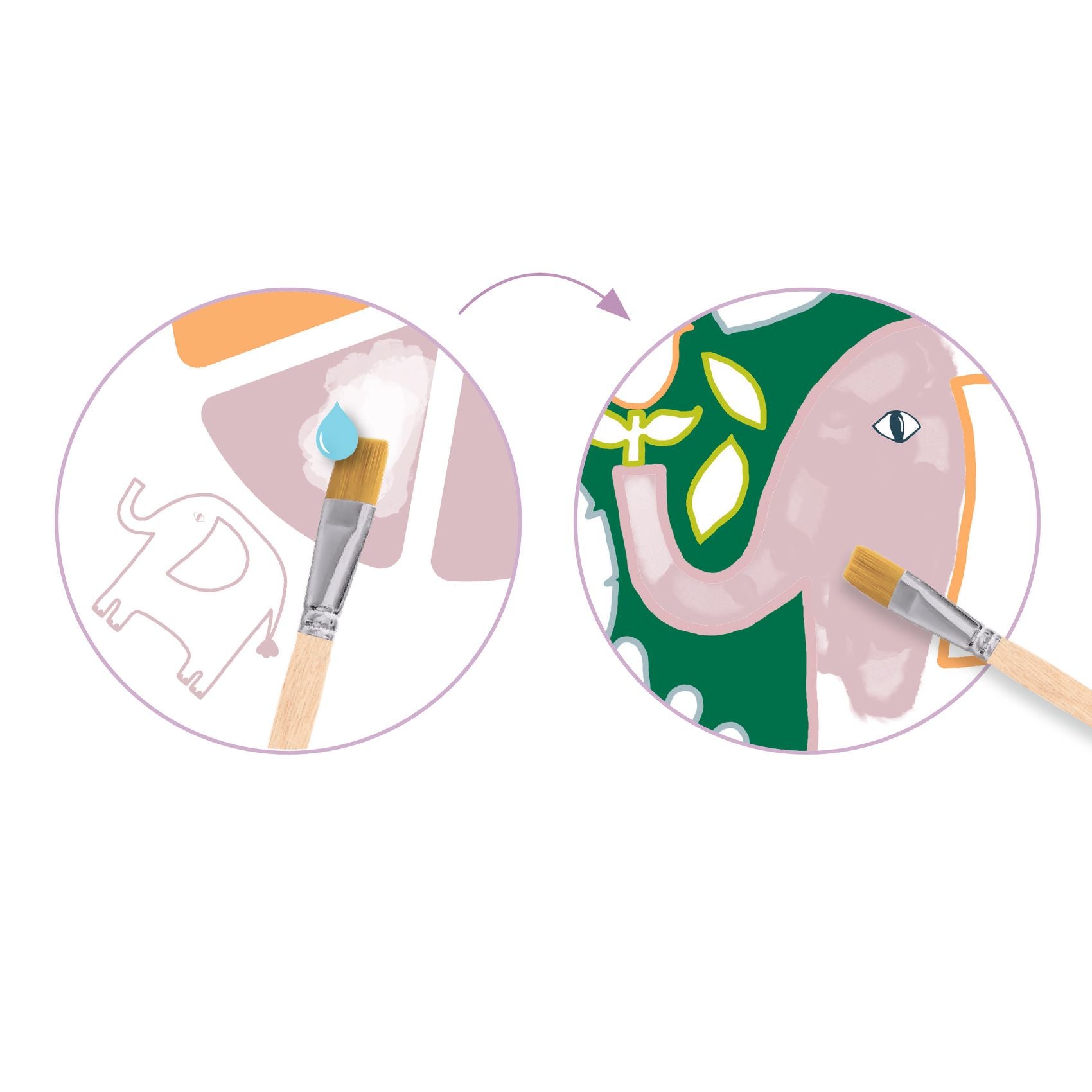Djeco Palette Painting – Wild Ones