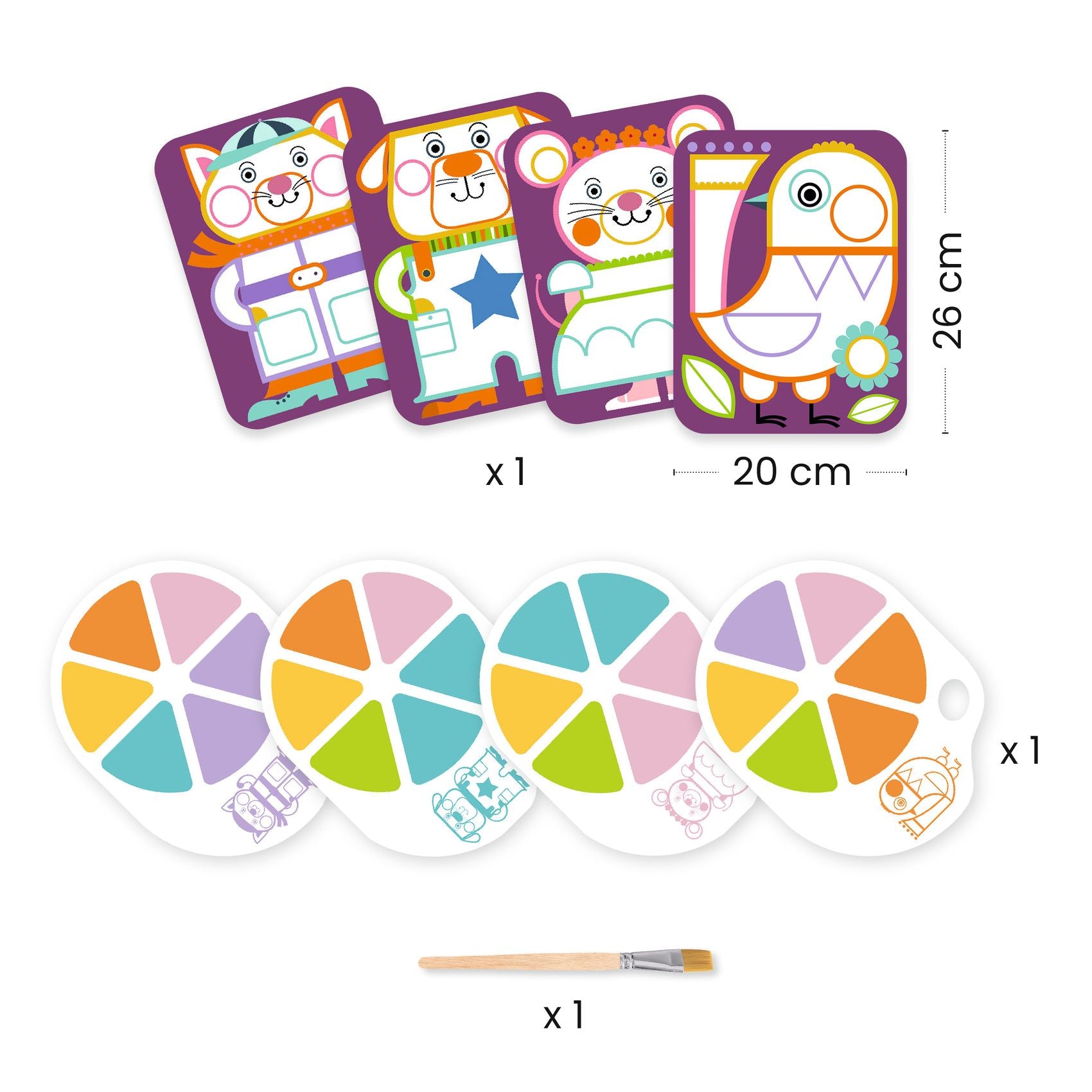 Djeco Palette Painting – Chubby Cheeks