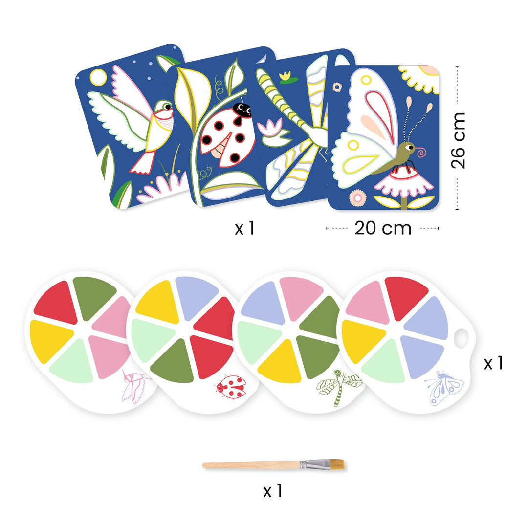 Djeco Palette Painting – Creepy Crawlies