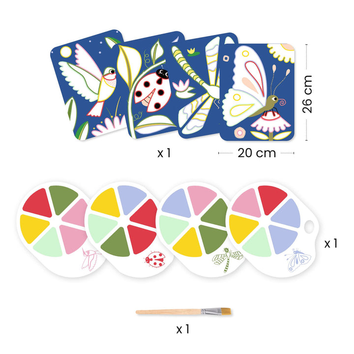 Djeco Palette Painting – Creepy Crawlies
