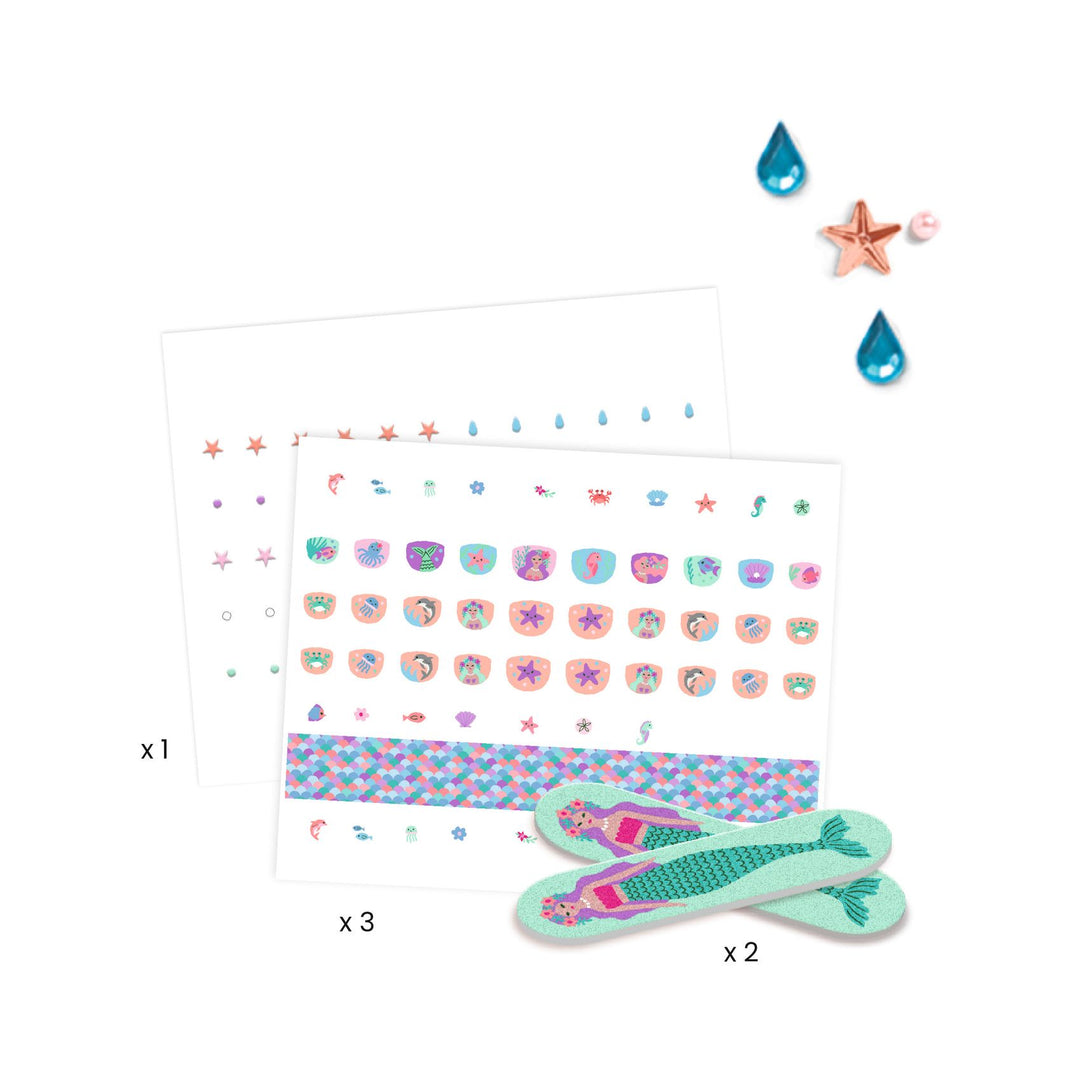 Djeco Nail Stickers – Soft Seas
