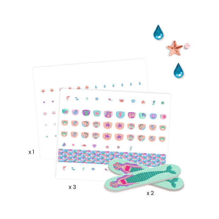 Djeco Nail Stickers – Soft Seas