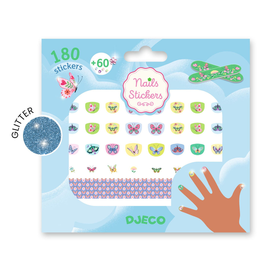 Djeco Nail Stickers – Springtime Butterflies