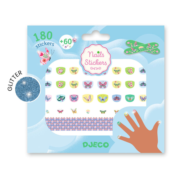 Djeco Nail Stickers – Springtime Butterflies