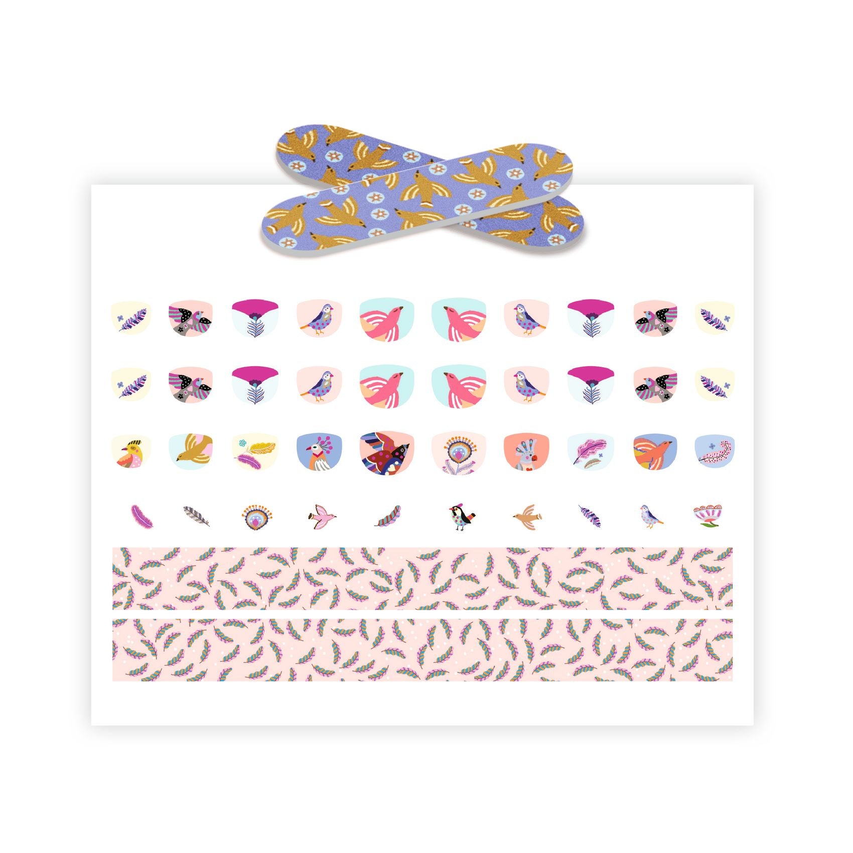 Djeco Nail Stickers – Feathers