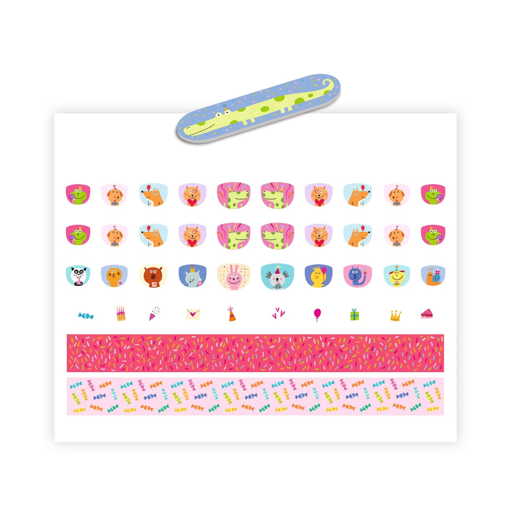 Djeco Nail Stickers – Happy Birthday