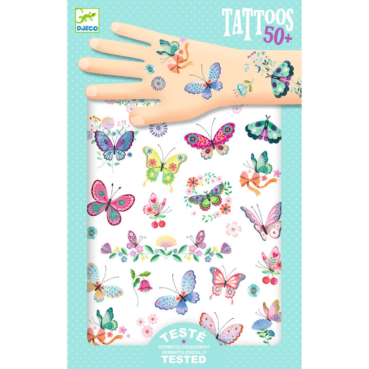 Djeco Dream Butterflies Glitter Temporary Tattoos