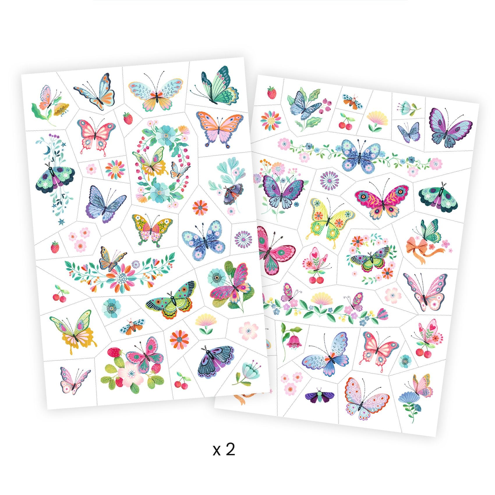 Djeco Dream Butterflies Glitter Temporary Tattoos