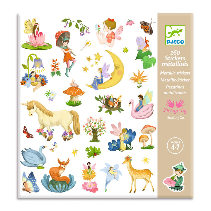 Djeco Fantasy Metallic Sticker Collection