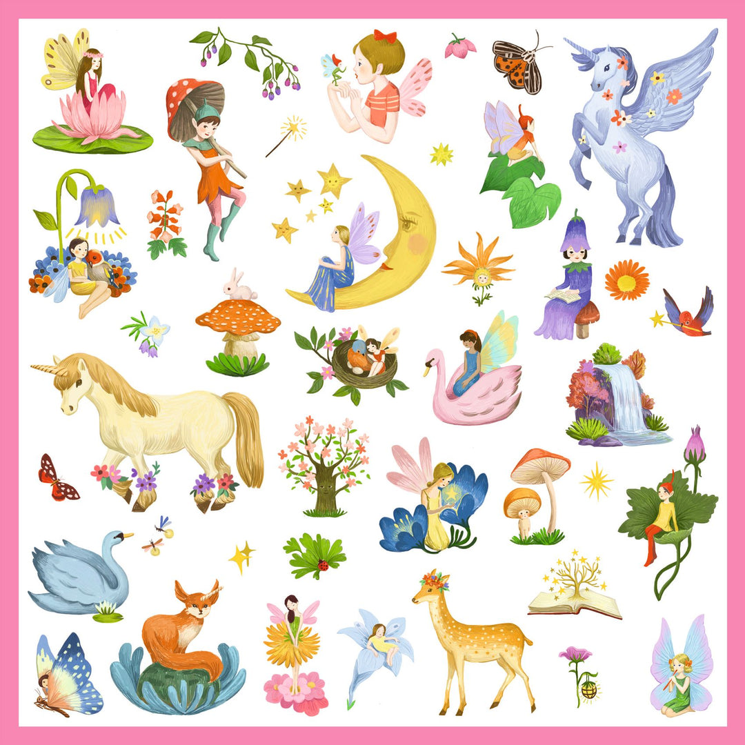 Djeco Fantasy Metallic Sticker Collection