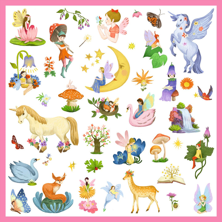Djeco Fantasy Metallic Sticker Collection