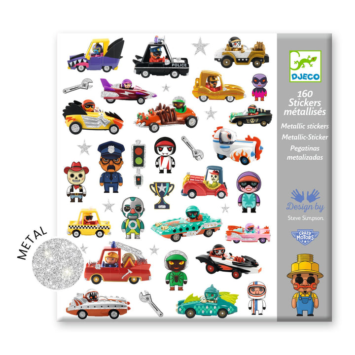Djeco The World of Crazy Motors Sticker Collection