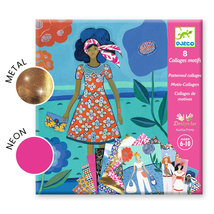 Djeco Patterned Collages – Wax Trend