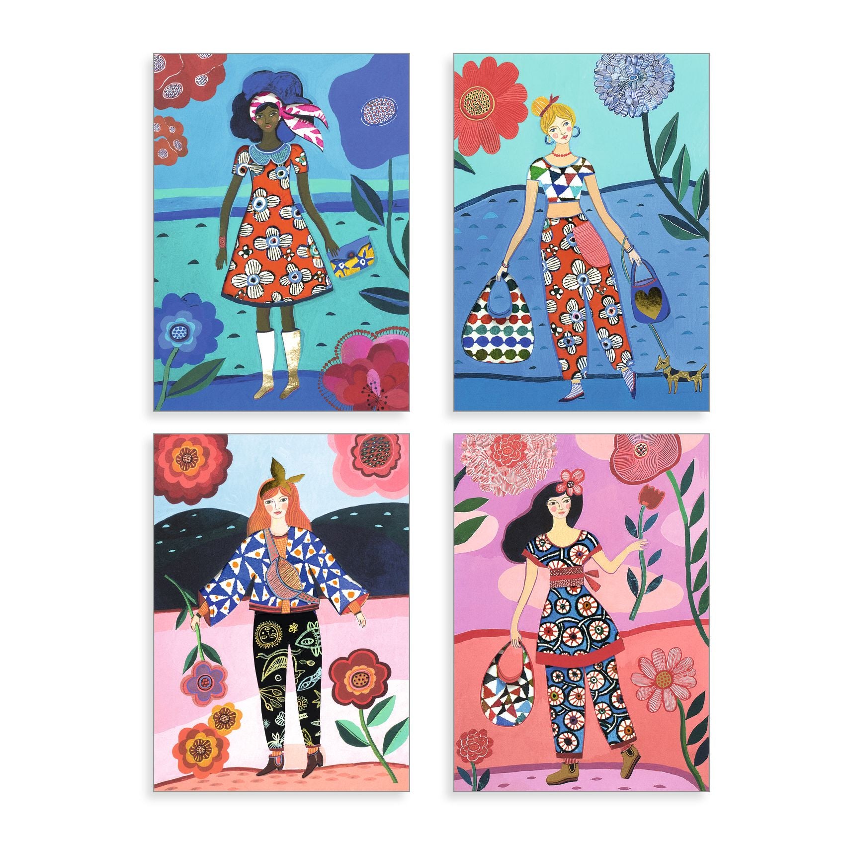 Djeco Patterned Collages – Wax Trend