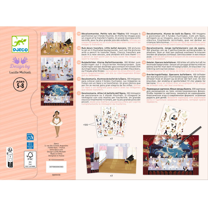 Djeco Little Ballet Dancers Picture Transfers