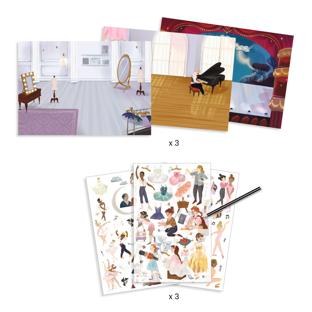 Djeco Little Ballet Dancers Picture Transfers