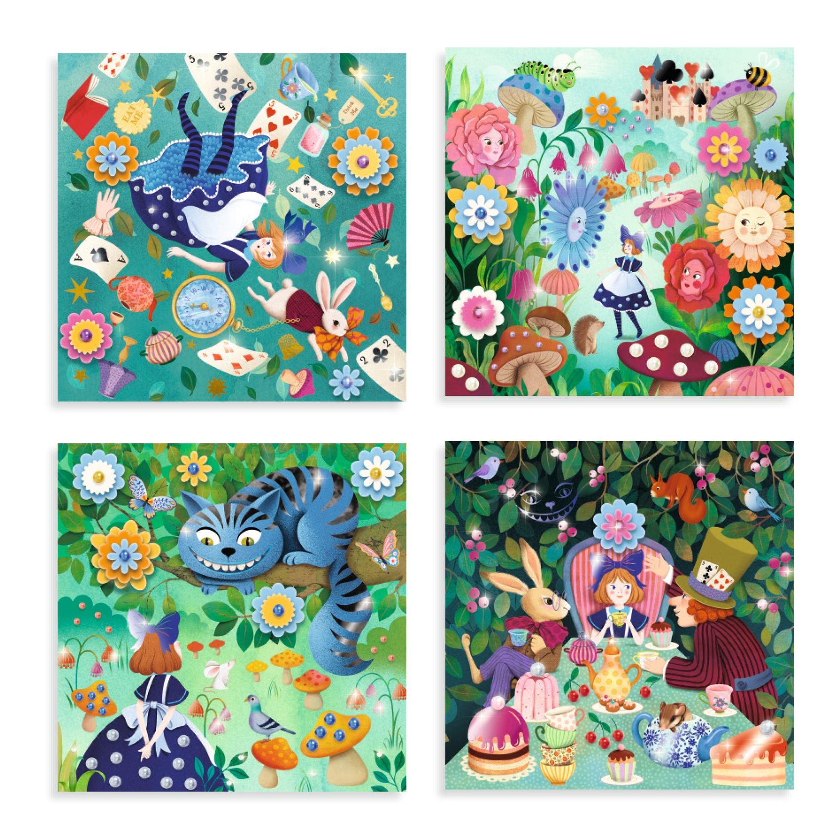 Djeco In Wonderland Fairy Tale to Decorate Set