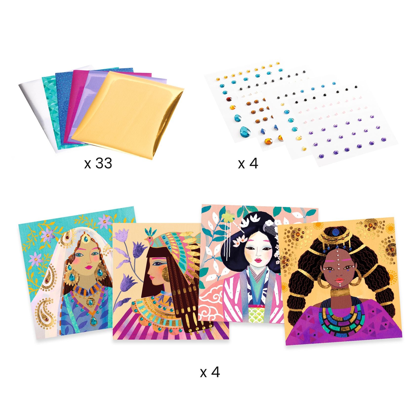 Djeco Foil Art – Precious Jewels