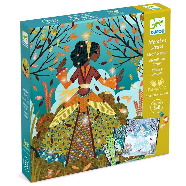 Djeco Metal &amp; Gems Foil Art – Dresses In Seasons