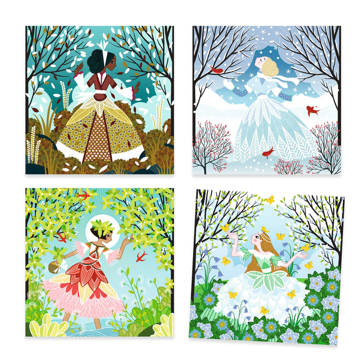 Djeco Metal &amp; Gems Foil Art – Dresses In Seasons