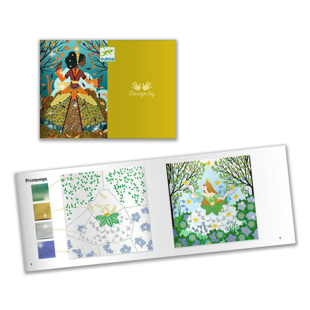 Djeco Metal &amp; Gems Foil Art – Dresses In Seasons