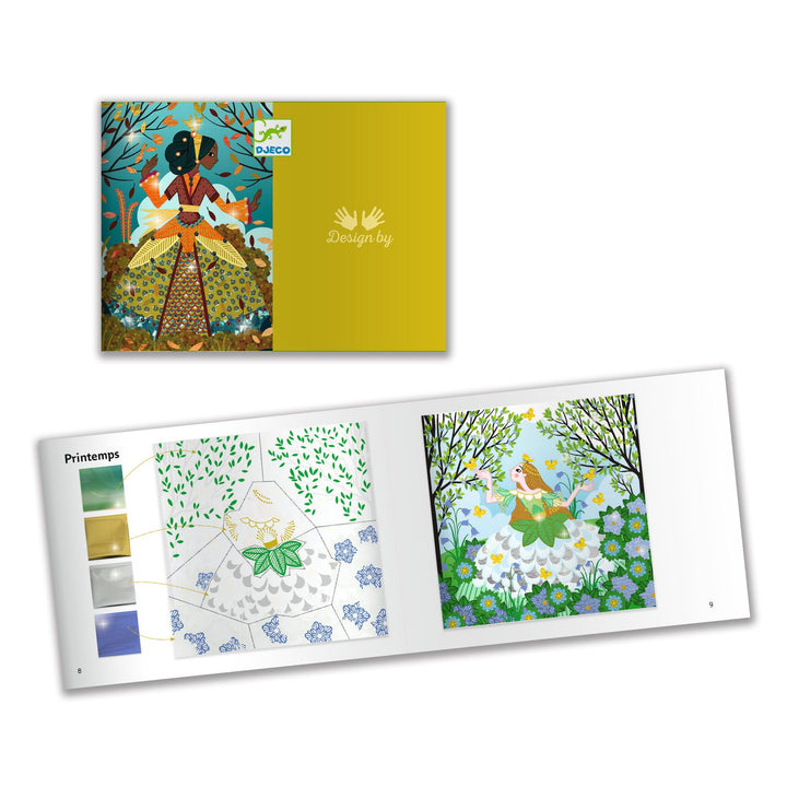 Djeco Metal &amp; Gems Foil Art – Dresses In Seasons