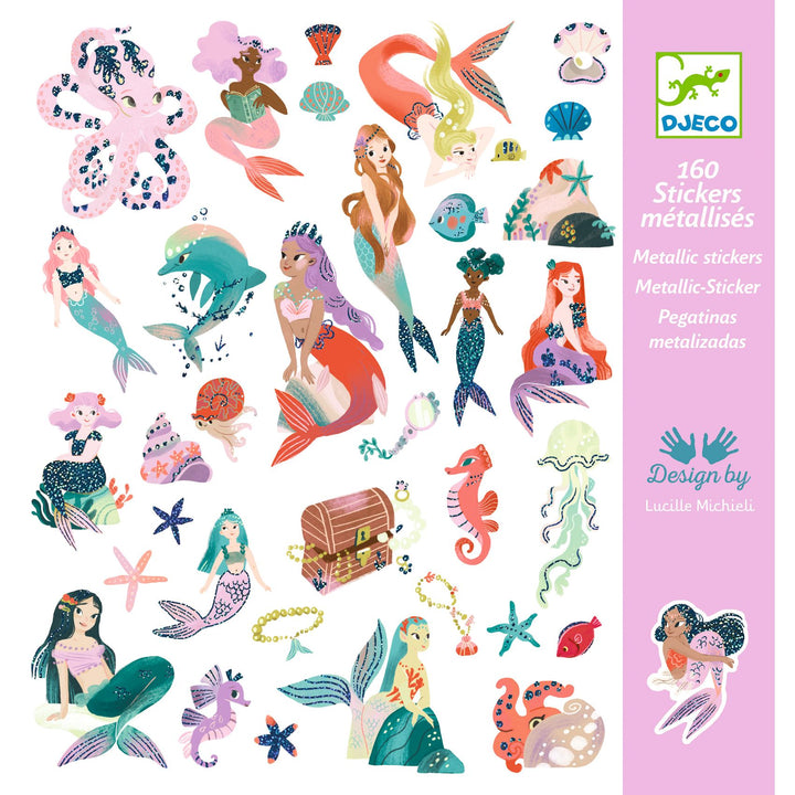 Djeco Sparkly Mermaids Sticker Collection