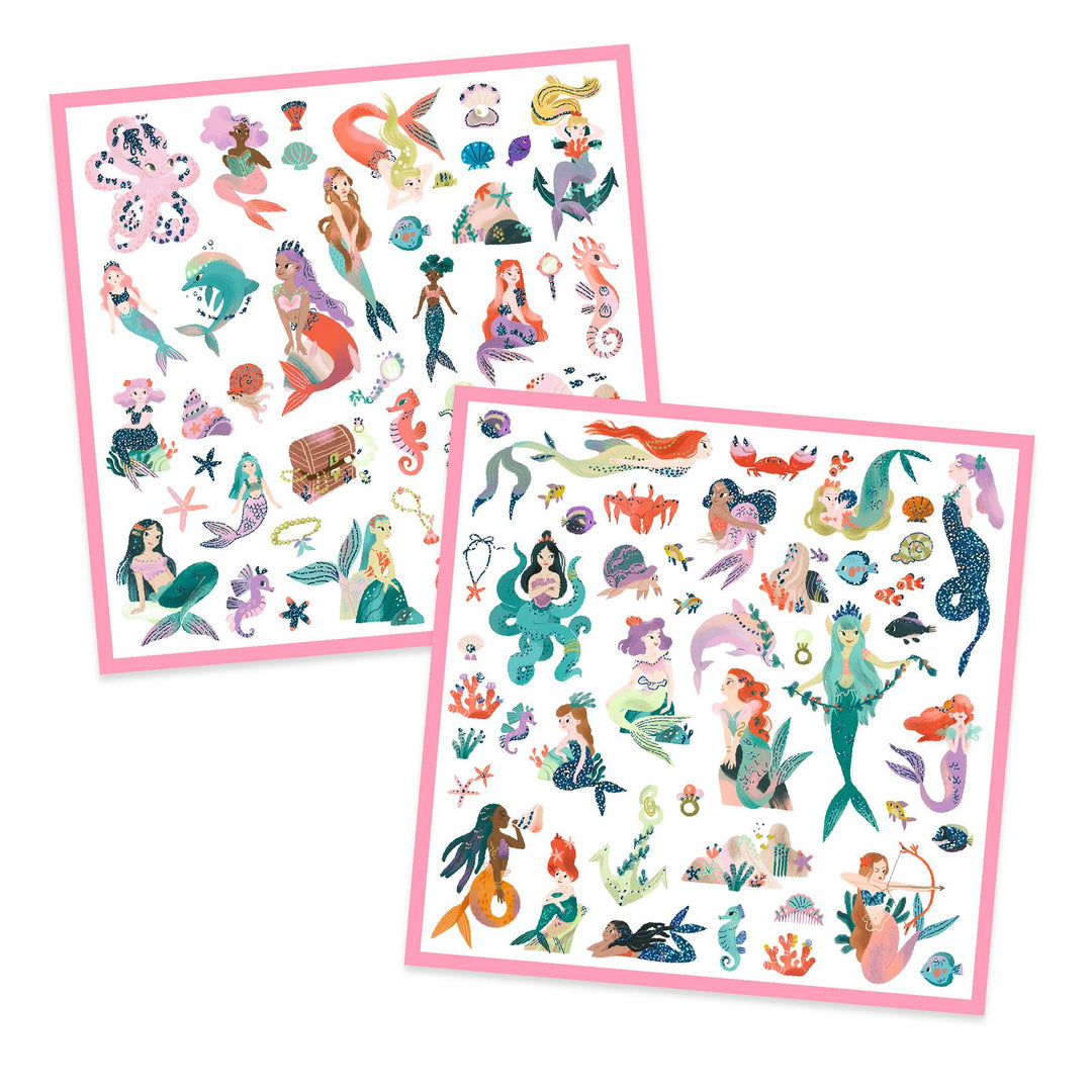 Djeco Sparkly Mermaids Sticker Collection